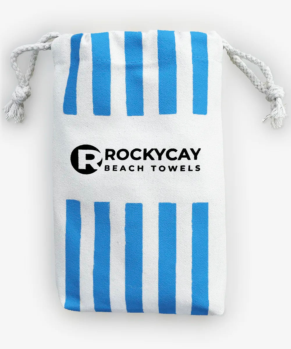 Sand Free Beach Towel - Caribbean Blue