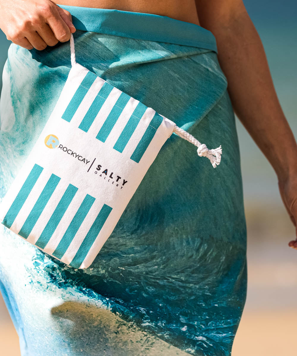 Sand Free Beach Towel - Bondi Blue