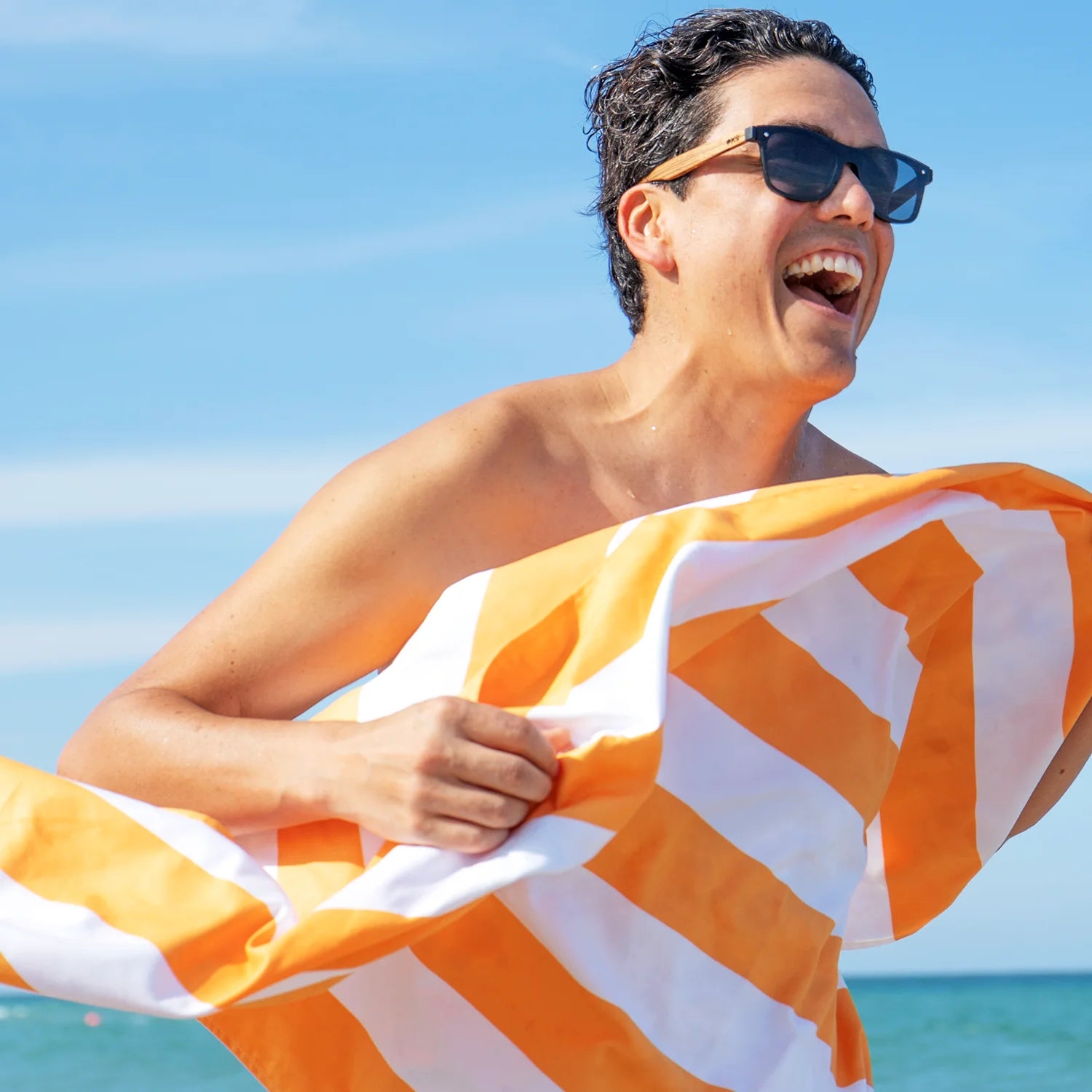 Collection of beach towels