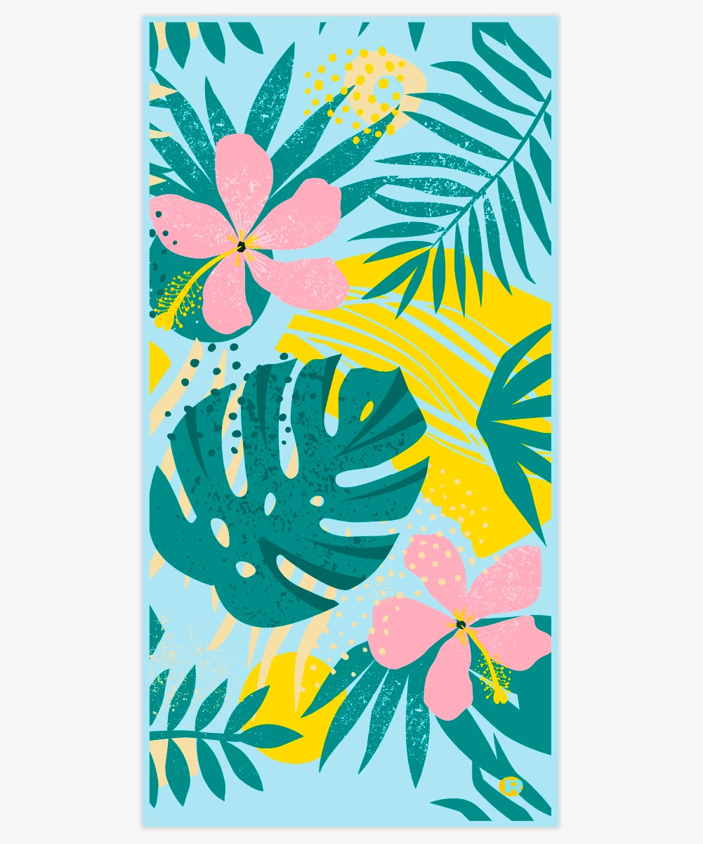 Extra Large Sand Free Beach Towel - Hawaiian