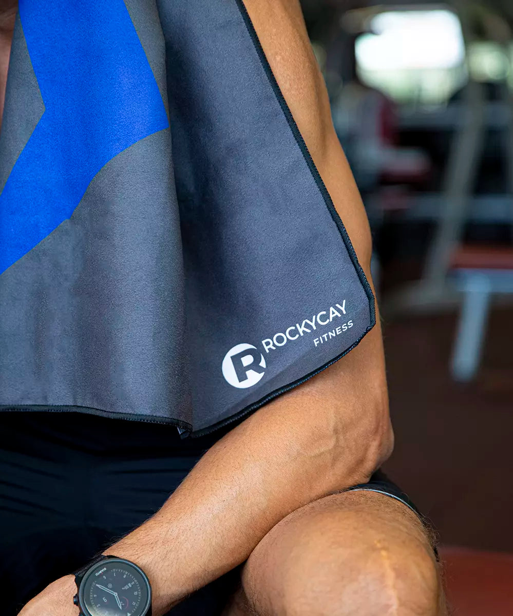 Antibacterial Gym Towel - Power Blue