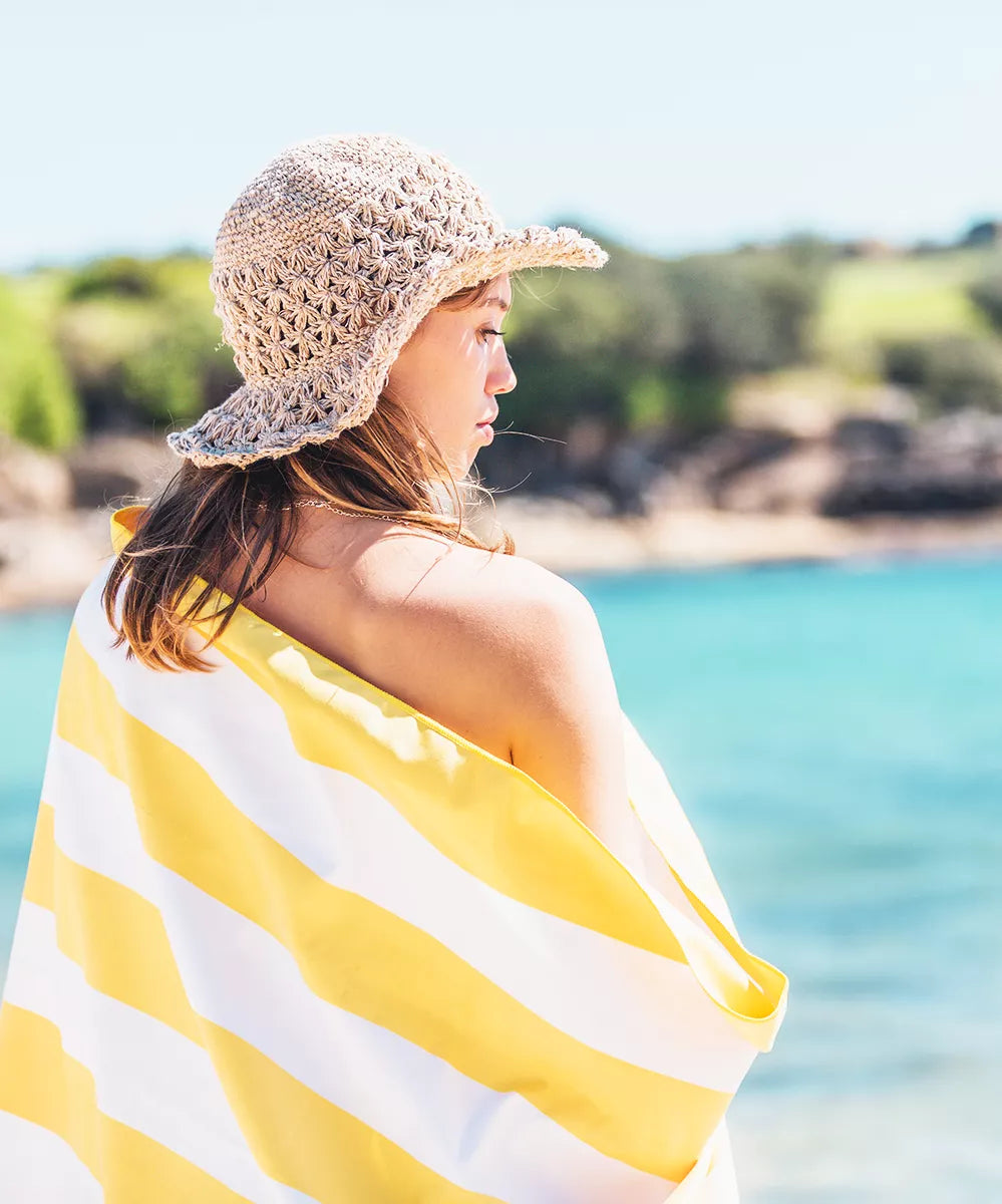 Sand Free Beach Towel - Pineapple Yellow