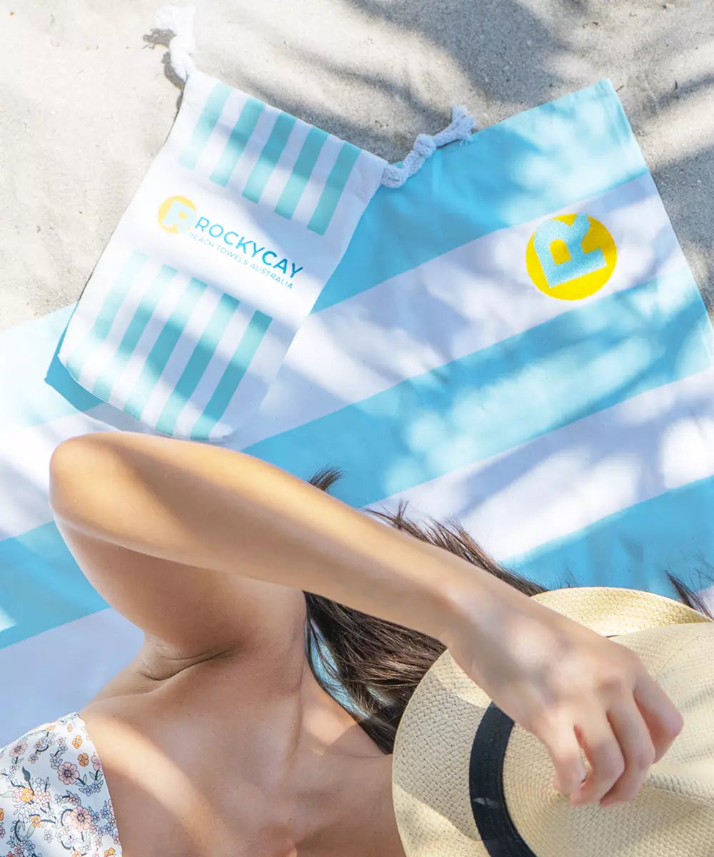 Sand Free Beach Towel - Sky Blue