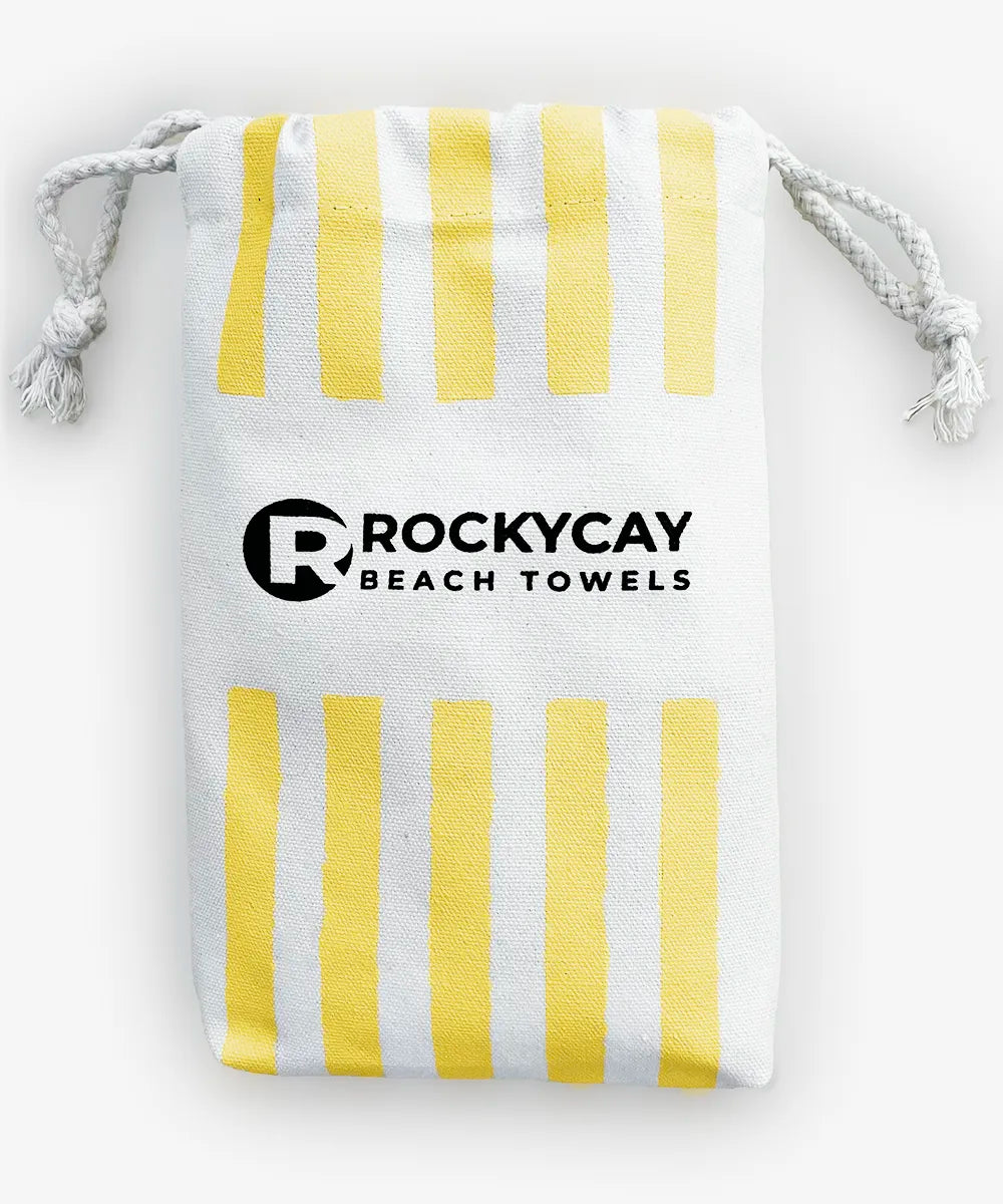 Sand Free Beach Towel - Pineapple Yellow