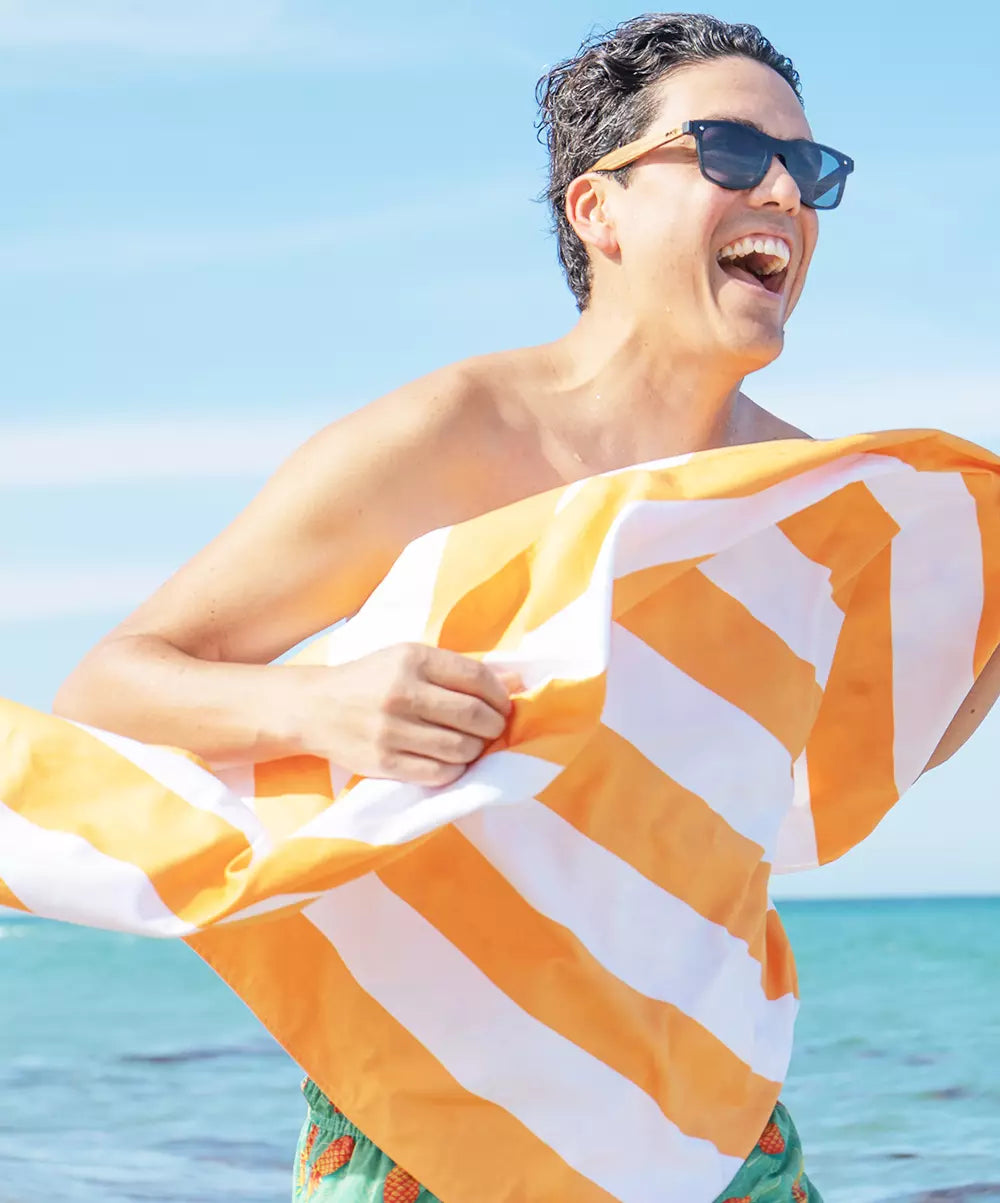 Sand Free Beach Towel - Sunshine Orange